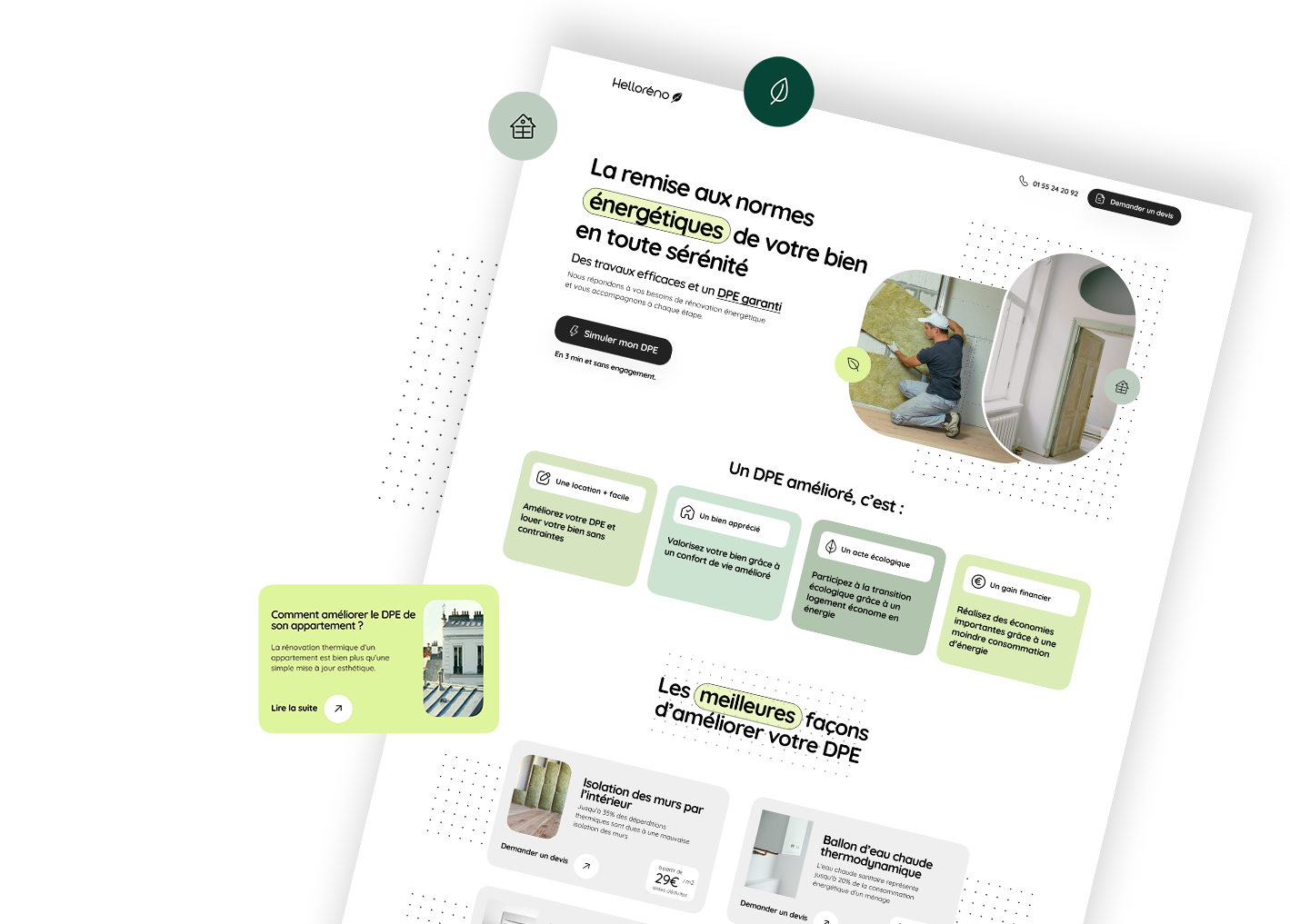 Logo et Design de site Helloréno