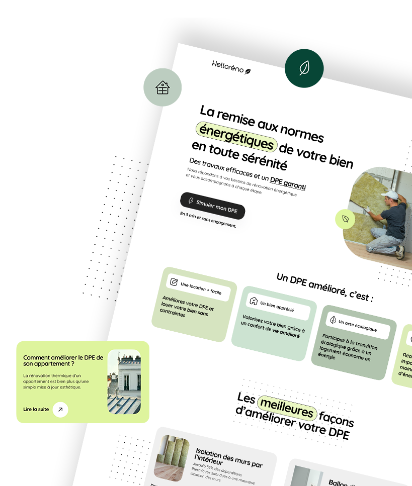 Design d'un site dans la rénovation énergétique