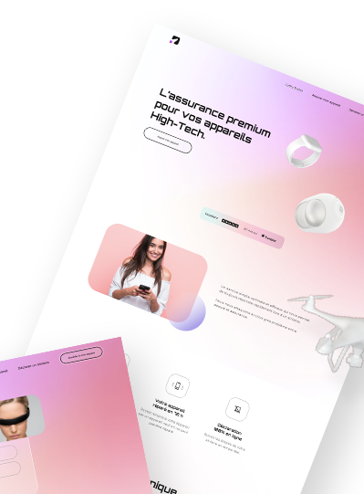 Site web et espace client pour Rocket Assurance