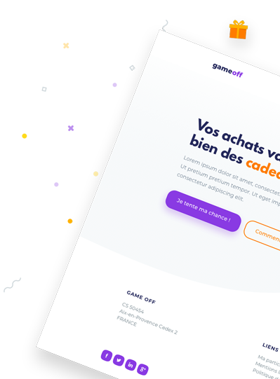 Template de site pour Take off